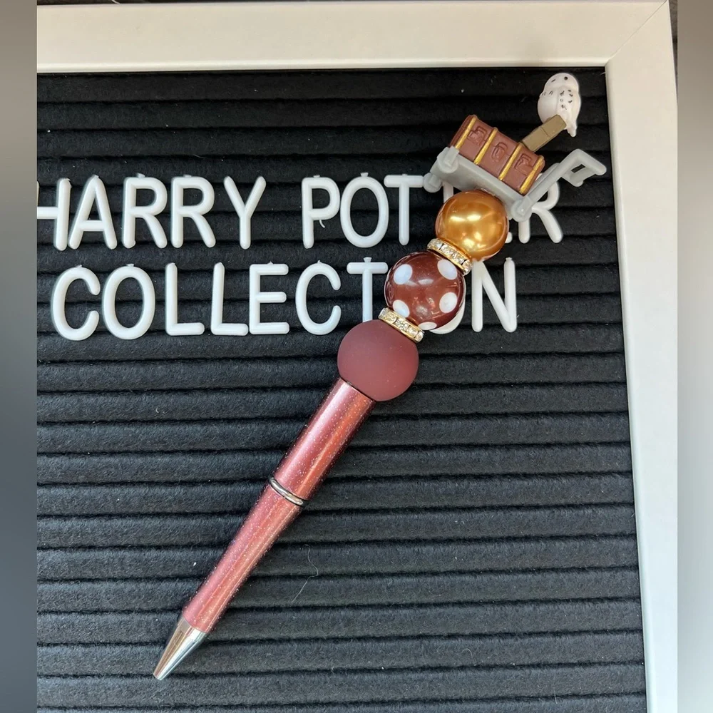 Handmade “Hedwig” Beaded Pen - Harry Potter Wizarding World Collection